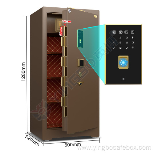 Stronger fingerprint home big size bank safe box